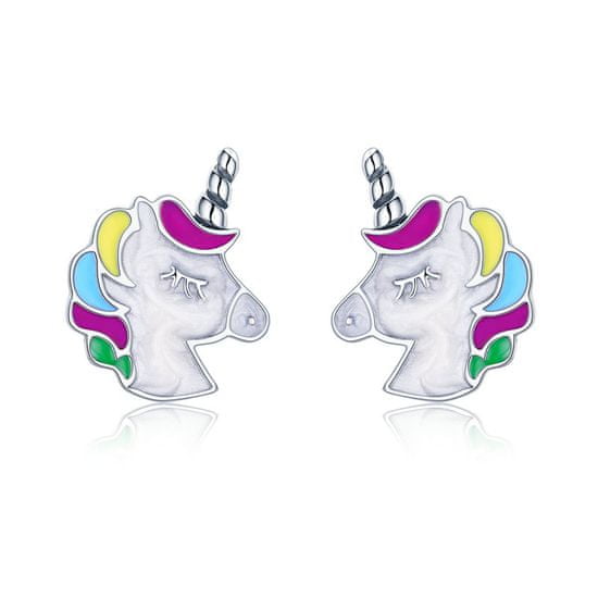 Royal Fashion náušnice Jednorožec Unicorn SCE393