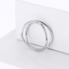 Royal Fashion prsten Jemný překřížený SCR543 Velikost prstenu: 54,4 mm