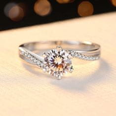 Royal Fashion stříbrný rhodiovaný prsten Výjimečnost HA-GR04-SILVER Velikost: 6 (EU: 51-53)