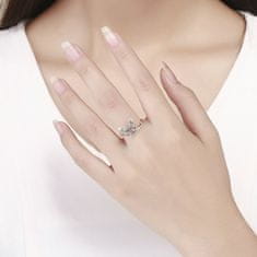 Royal Fashion prsten Filigránový motýl SCR448 Velikost: Univerzální 52-60 mm