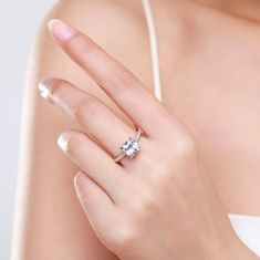 Royal Fashion stříbrný rhodiovaný prsten Broušený čtverec HA-JZ1404-SILVER Velikost: 5 (EU: 49-50)
