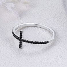 Royal Fashion prsten Třpytivý křížek SCR067 Velikost: 6 (EU: 51-53)
