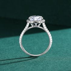 Royal Fashion stříbrný rhodiovaný prsten Broušené srdce HA-JZ1480-SILVER Velikost: 7 (EU: 54-56)