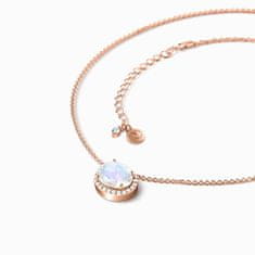 Royal Fashion Royal Fashion náhrdelník Duchovní strážce s drahokamem Moonstonem 14k růžové zlato Vermeil GU-DR22118N-ROSEGOLD-MOONSTONE