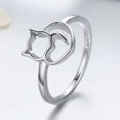 Royal Fashion prsten Krásná kočka SCR104 Velikost: 9 (EU: 59-60)