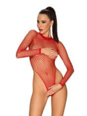 Obsessive Vášnivé body B126 teddy - Obsessive červená XL/XXL