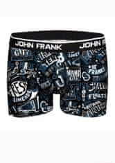 John Frank Pánské boxerky John Frank JFBD298 Modrá M