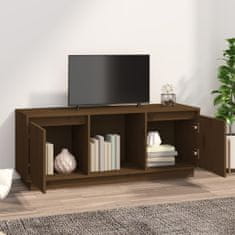 Greatstore TV skříňka medově hnědá 110,5 x 35 x 44 cm masivní borové dřevo