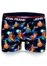 John Frank Pánské boxerky John Frank JFBD342 Tm. modrá M