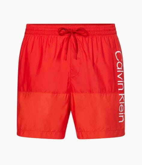 Calvin Klein Pánské koupací kraťasy - KM00729 XNL - červená - Calvin Klein