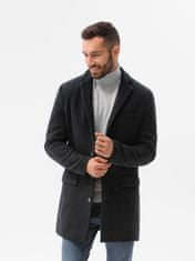 OMBRE Pánský kabát Ombre Coat C432-1 Black L