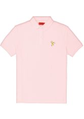 John Frank Pánské tričko John Frank JFTPOLO14-BANANA Sv. růžová L