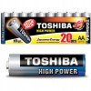 TOSHIBA 20x alkalické baterie LR6 AA