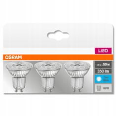 Osram LED žárovka GU10 4,3W 50W 350lm 4000K OSRAM 3PAK