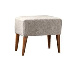 Atelier Del Sofa Taburet Zeni Puf - Cream, Krémová