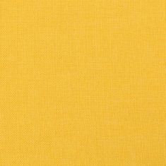 Vidaxl Podnožka světle žlutá 60 x 50 x 41 cm textil