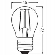 Osram LED žárovka SMALL BALL E27 6W = 60W 2700K OSRAM