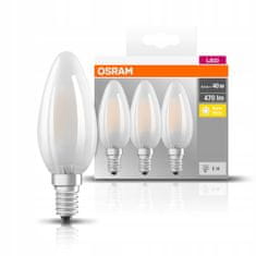 Osram LED žárovka E14 4,5W = 40W 2700K SVÍČKY OSRAM 3PAK