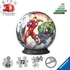 Ravensburger Puzzleball Marvel: Avengers 73 dílků