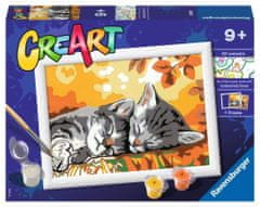 Ravensburger CreArt Malování podle čísel: Podzimní koťata 18x13cm