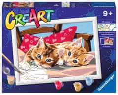 Ravensburger CreArt Malování podle čísel: Dvě mazlivá koťata 24x18cm