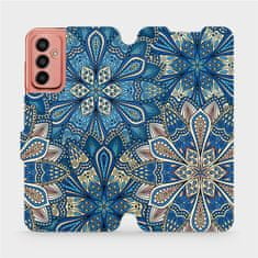 Mobiwear Flip pouzdro na mobil Samsung Galaxy M13 - V108P Modré mandala květy