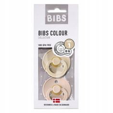 BIBS 2-PACK S BLUSH & VANILLA Dudlík z přírodního kaučuku