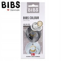 BIBS 2-PACK S IRON & BABY BLUE dudlík