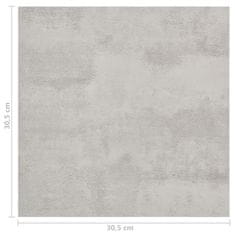 Petromila Samolepicí podlahové desky 55 ks PVC 5,11 m² světle šedé