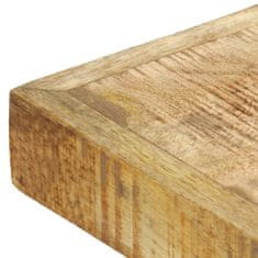 Greatstore Jídelní stůl 120 x 60 x 75 cm masivní hrubé mangovníkové dřevo