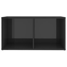 Greatstore TV skříňky 4 ks šedé vysoký lesk 72 x 35 x 36,5 cm dřevotříska