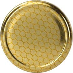Gastrozone Šroubovací víčka, set 10ks, dekor včelí plástev, průměr 82 mm 