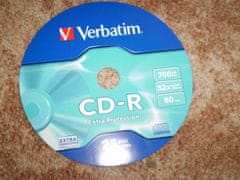 Verbatim CDR Extra Protection 52x 80 minut spindl 25ks