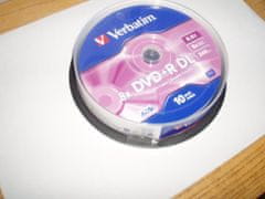 Verbatim DVD+R DL 8x 8,5GB spindl 10ks (43666)