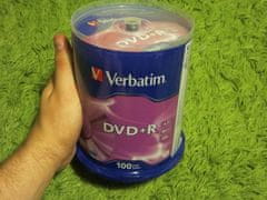 Verbatim DVD+R 16x 4,7GB spindl 100ks