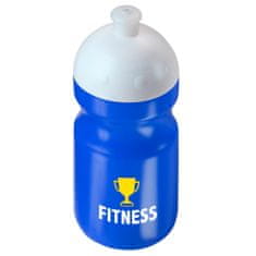 Elasto Láhev "Fitness" 0,5l s brčkem, Standardní červená