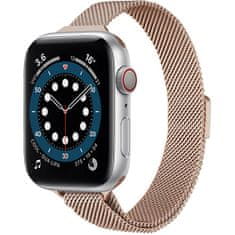 4wrist Ocelový milánský tah pro Apple Watch - Rose Gold 42/44/45/49 mm