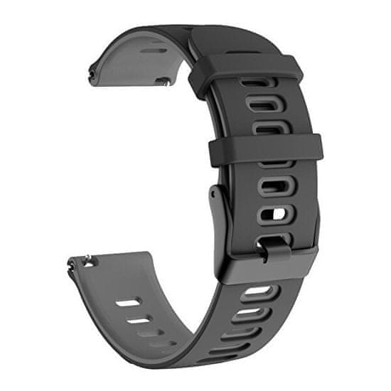 4wrist Silikonový řemínek pro Garmin 22 mm - Black