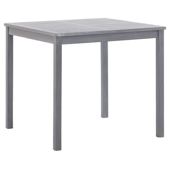 Vidaxl vidaXL zahradní stůl šedý 80 x 80 x 74 cm Masivní akátové dřevo
