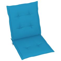 Vidaxl Polstry na zahradní židle 4 ks modré 100 x 50 x 4 cm