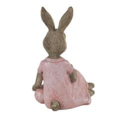 Clayre & Eef Dekorativní figurka sedící zaječky s vajíčkem 6PR3531