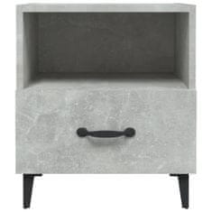 Greatstore Noční stolek betonově šedý kompozitní dřevo
