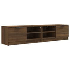 Greatstore TV skříňky 2 ks hnědý dub 80 x 35 x 36,5 cm kompozitní dřevo