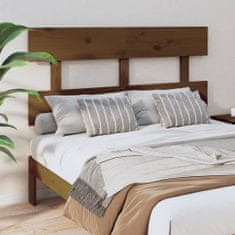 Greatstore Čelo postele medově hnědé 124 x 3 x 81 cm masivní borovice