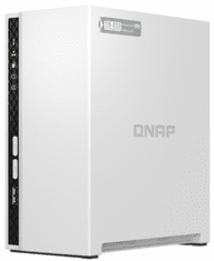 Qnap NAS strežnik za 2 diska, 2 GB RAM, 1 Gb mreža, bela (TS-233) - rozbaleno