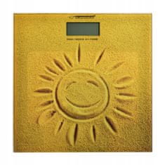 Esperanza Koupelnová váha s pískovým vzorem Sunshine EBS006 