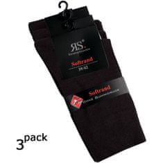 RS dámské zdravotní Harmony ponožky bez gumiček 13316 3-pack, hnědá, 39-42