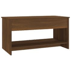 Greatstore Konferenční stolek hnědý dub 102x50x52,5 cm kompozitní dřevo