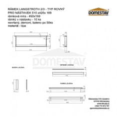 Bioúly Rámková míra 450 x 159 mm