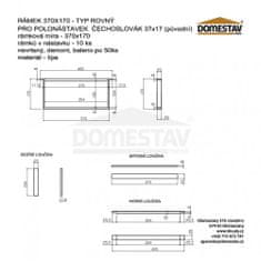 Bioúly Rámková míra Čechoslovák 370 x 170 mm